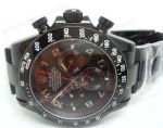 Rolex All Black Daytona Black Face Arabic Markers Red lines